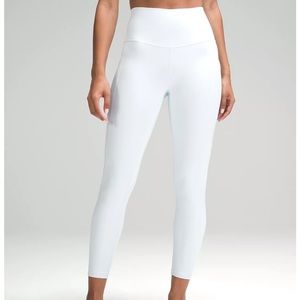 Lululemon Align 25” leggings in white. Size 6. New without tags.